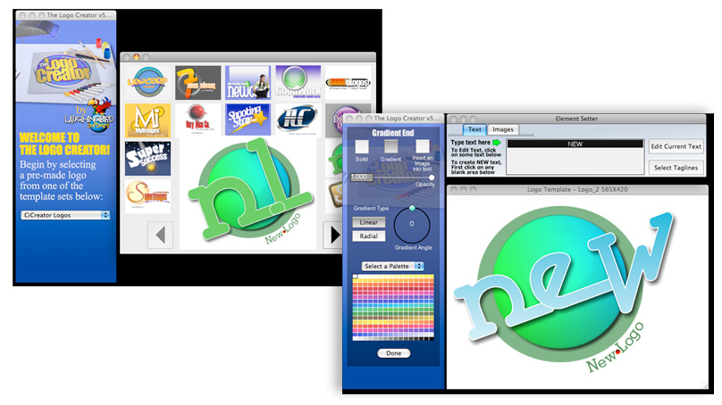 Click to view logo creator 5.1 screenshot