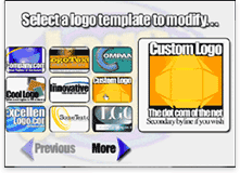 screen shot of The Logo Creator