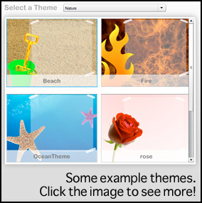 The Showcase Creator theme examples