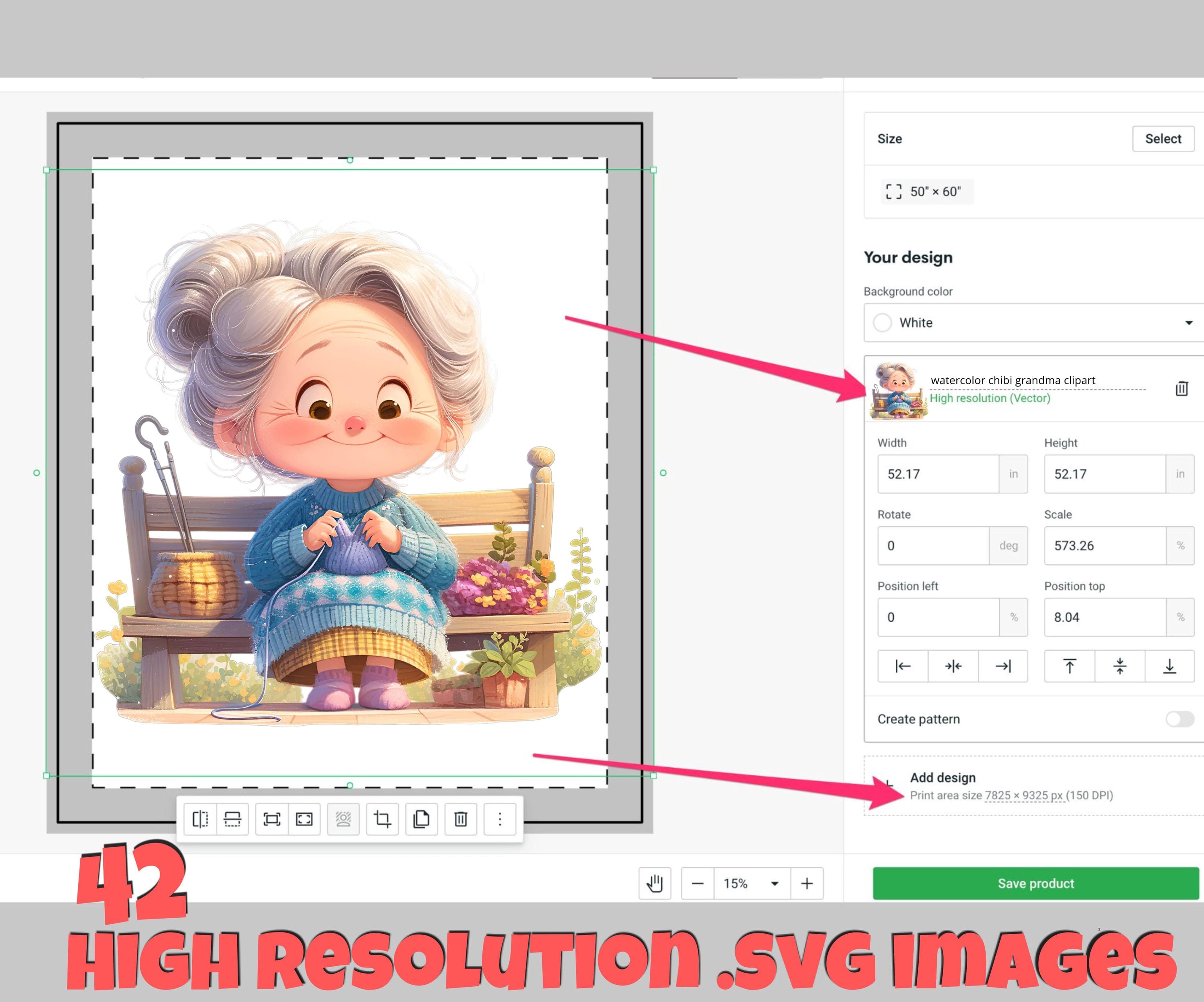 PNG and SVG Watercolor Senior Lady Clipart Bundle Cozy Granny Commercial use Instant Download Paper Crafts Junk Journal Scrapbooking