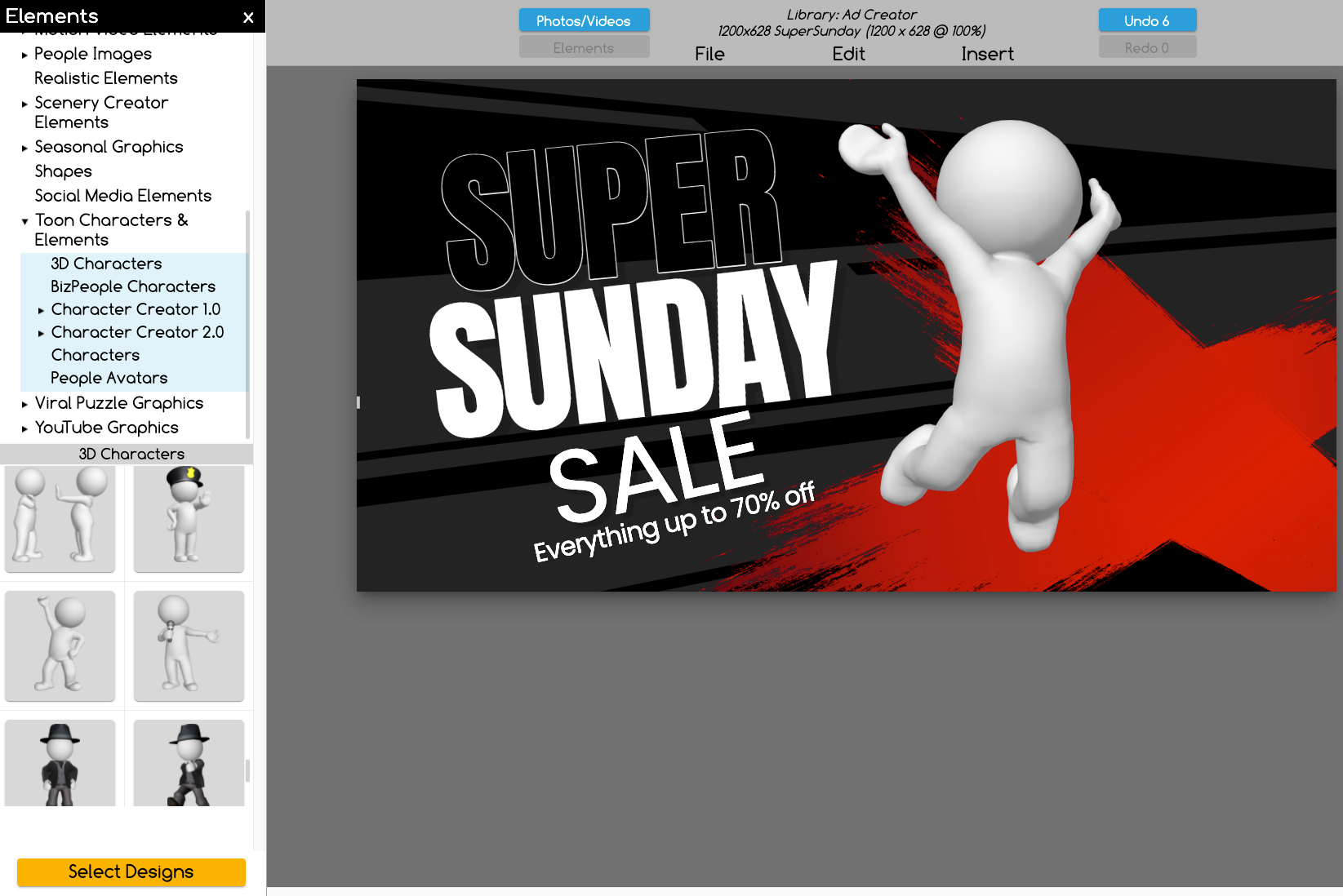 3D Cartoon People Graphics