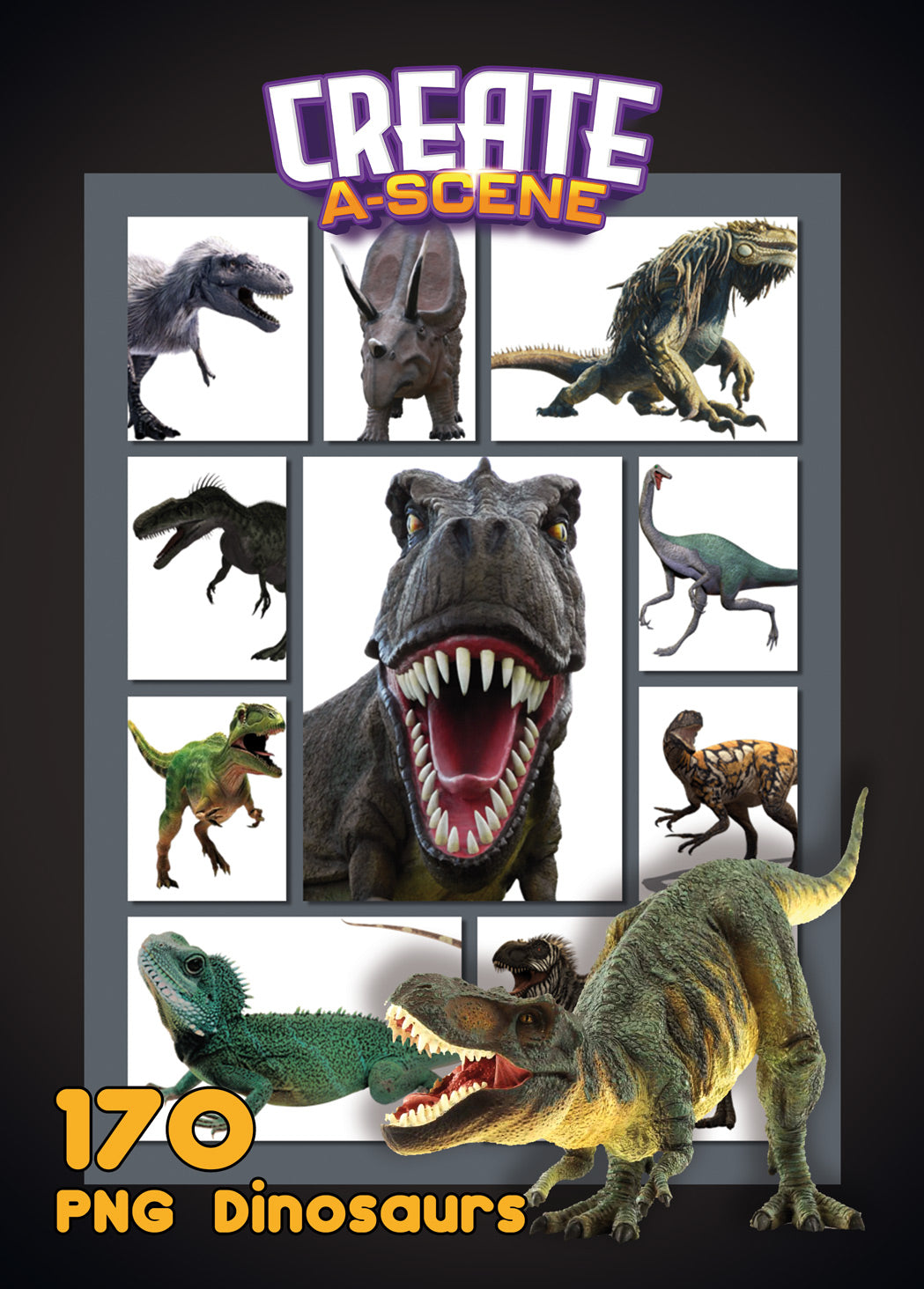 Laughingbird Create A Scene: Prehistoric Dinosaurs