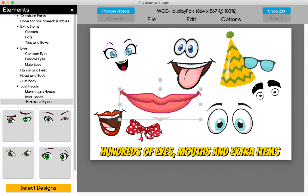 Cartoon Character Creator 2.0 - Cute Design Elements