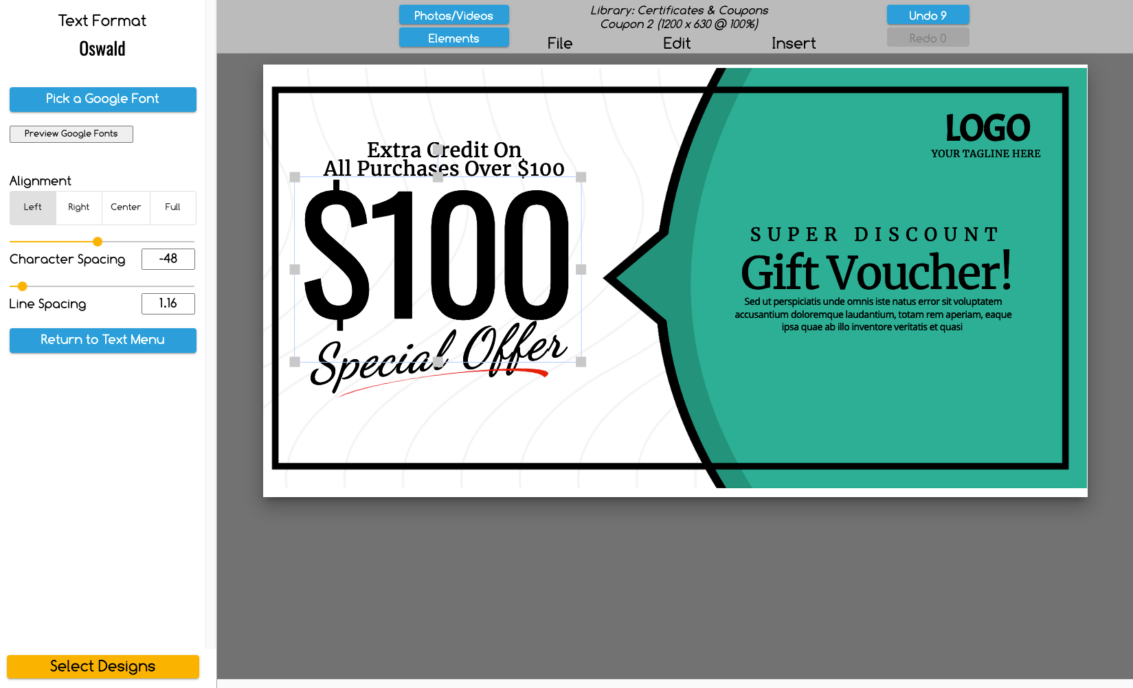 Gift Coupon Template