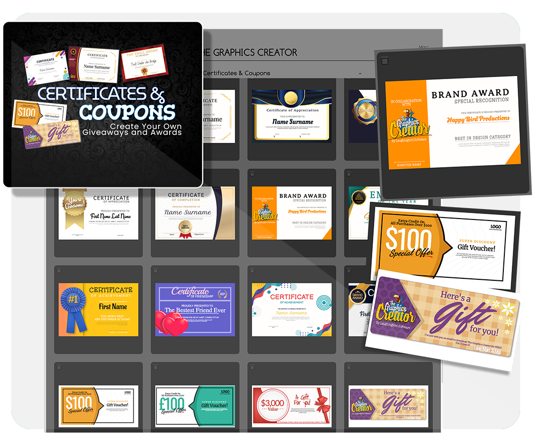 Certificates & Coupon Templates