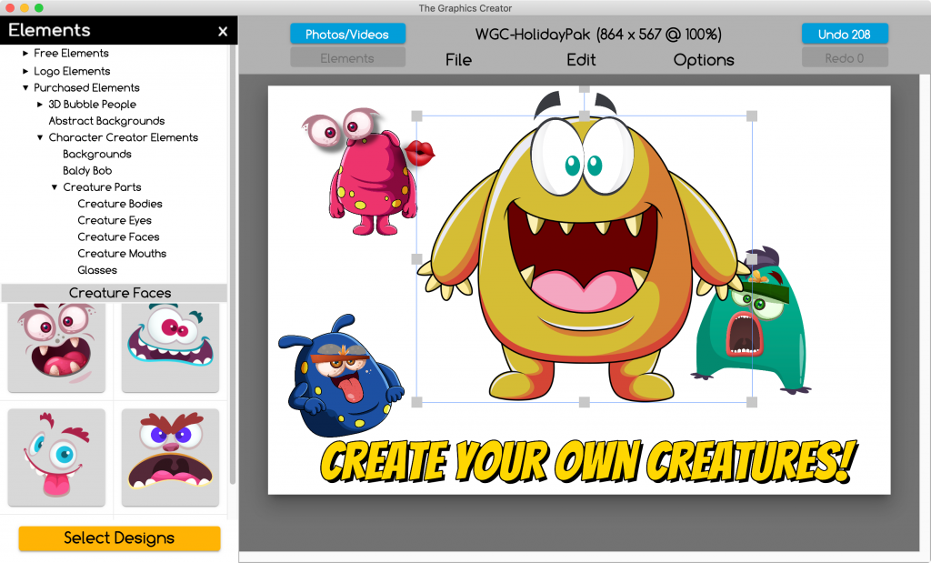 Cartoon Character Creator 2.0 - Cute Design Elements